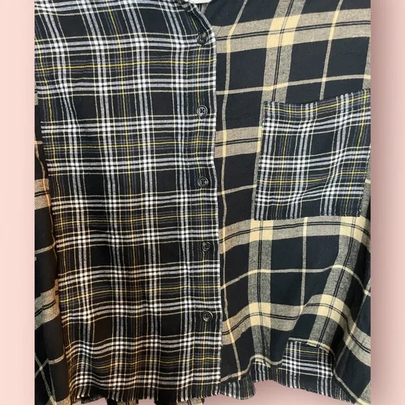 Forever 21 Reworked Plaid Top - Picture 4 of 8